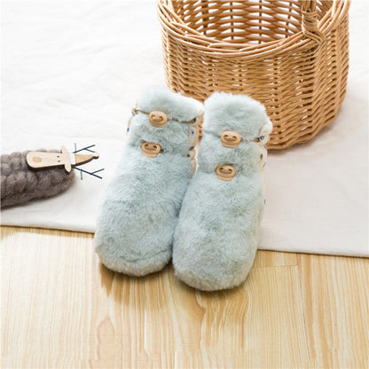MyKids-USA® Newborn Baby Solid Color Plush Warm Shoes Outfits In