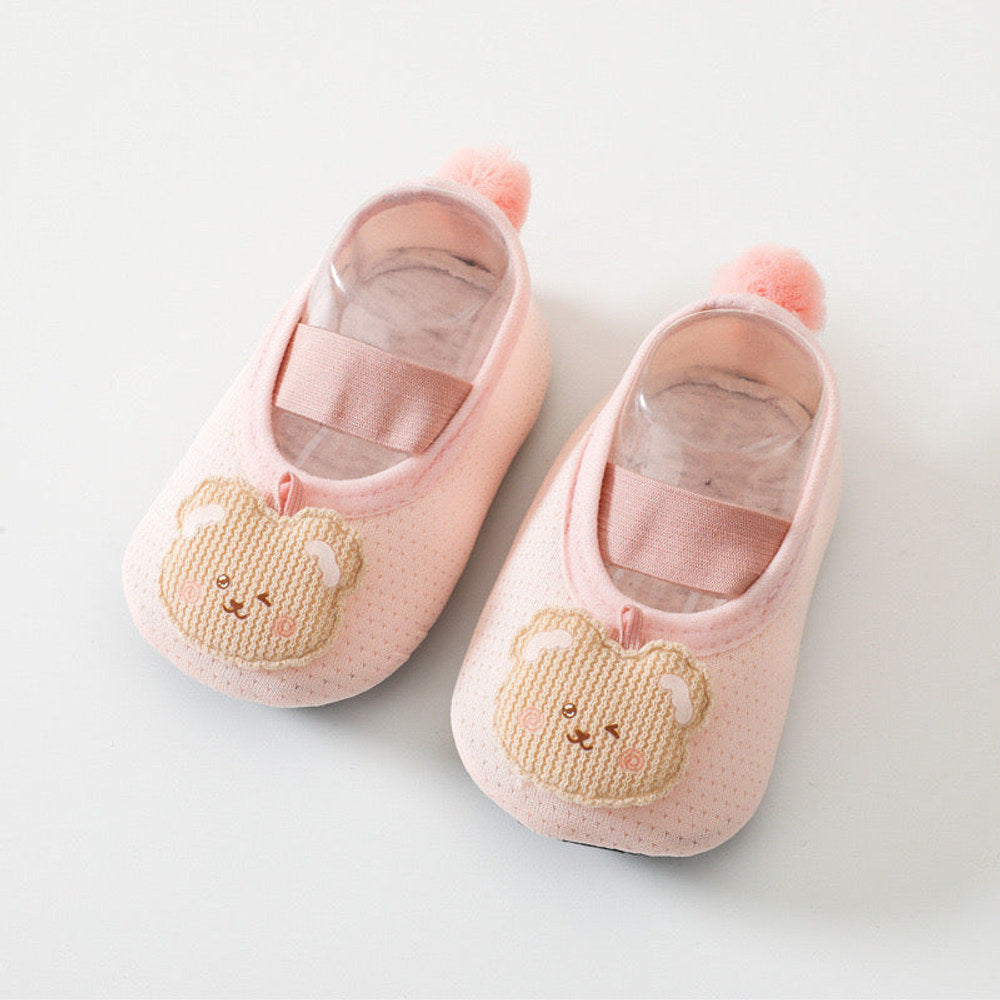 MyKids-USA® Baby Girl Cartoon Pattern Non-Slip Toddler Shoes With Tail Design Floor Socks