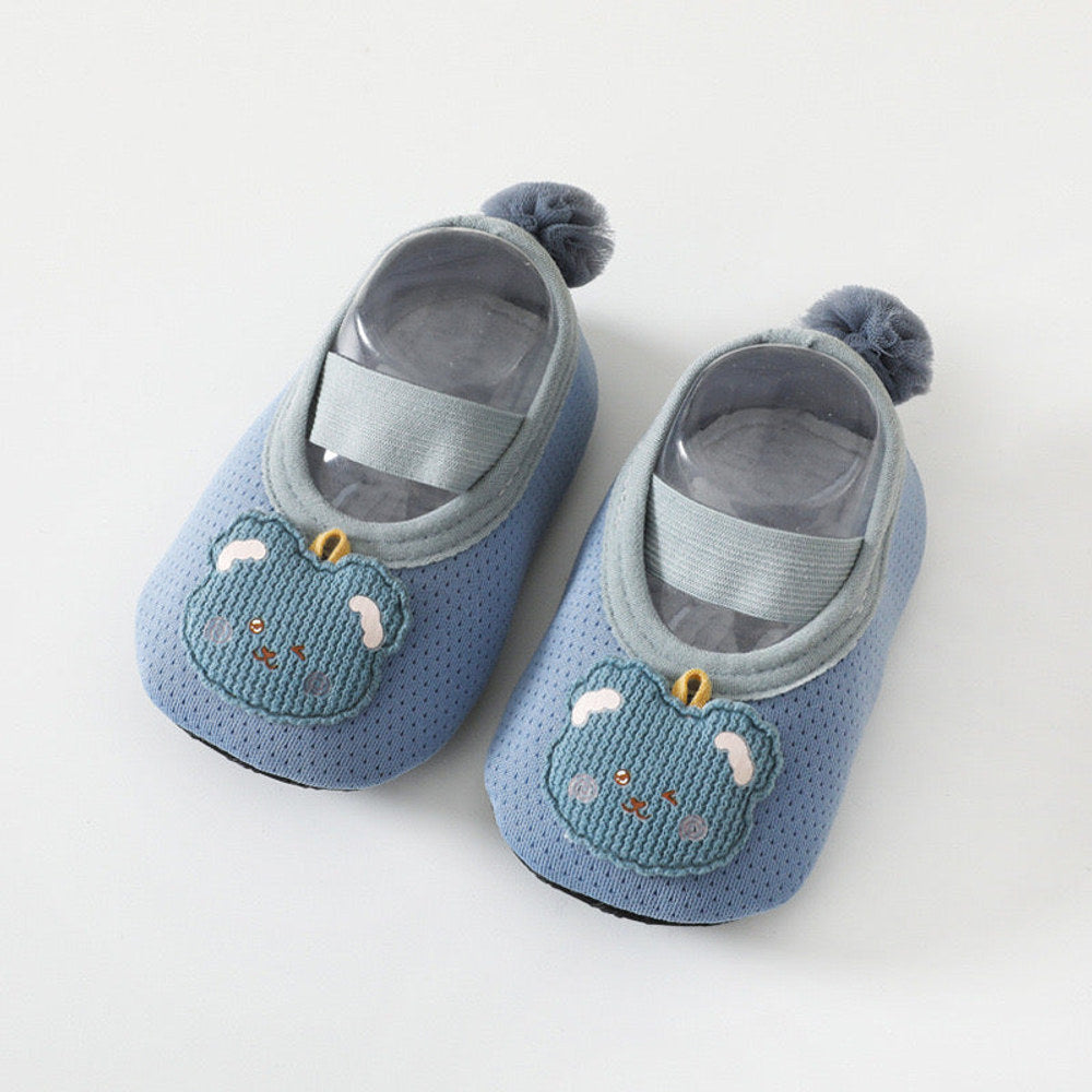 MyKids-USA® Baby Girl Cartoon Pattern Non-Slip Toddler Shoes With Tail Design Floor Socks