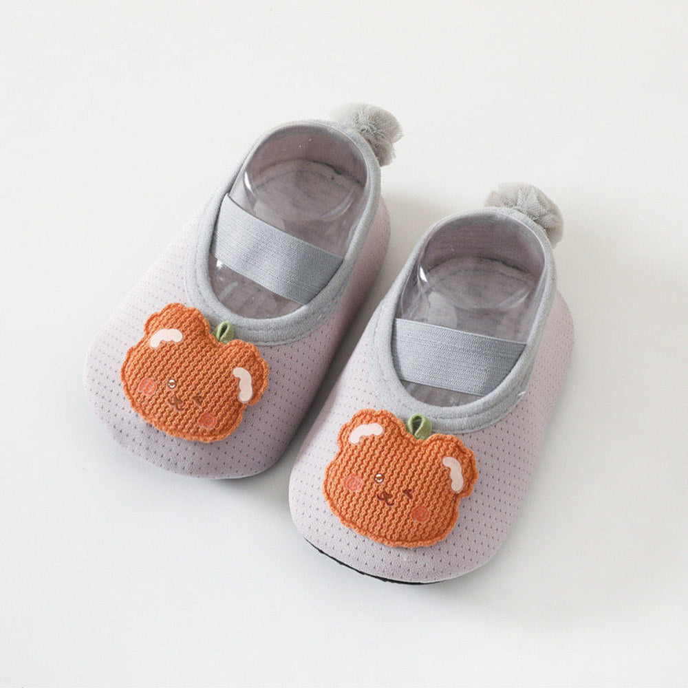 MyKids-USA® Baby Girl Cartoon Pattern Non-Slip Toddler Shoes With Tail Design Floor Socks