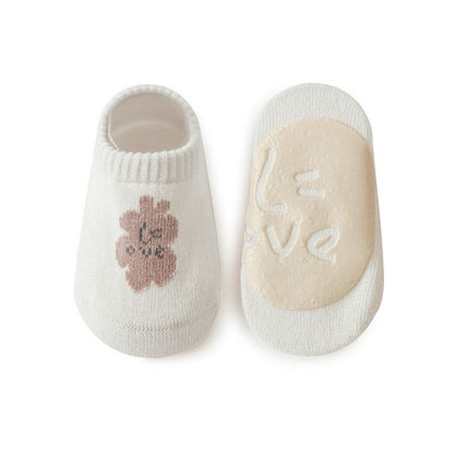 MyKids-USA® Kids Girl Embroidered Pattern Non-Slip Floor Soft Socks