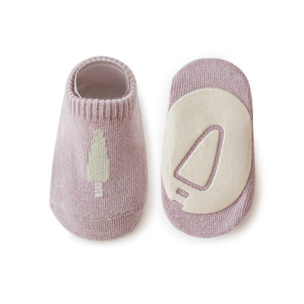 MyKids-USA® Kids Girl Embroidered Pattern Non-Slip Floor Soft Socks