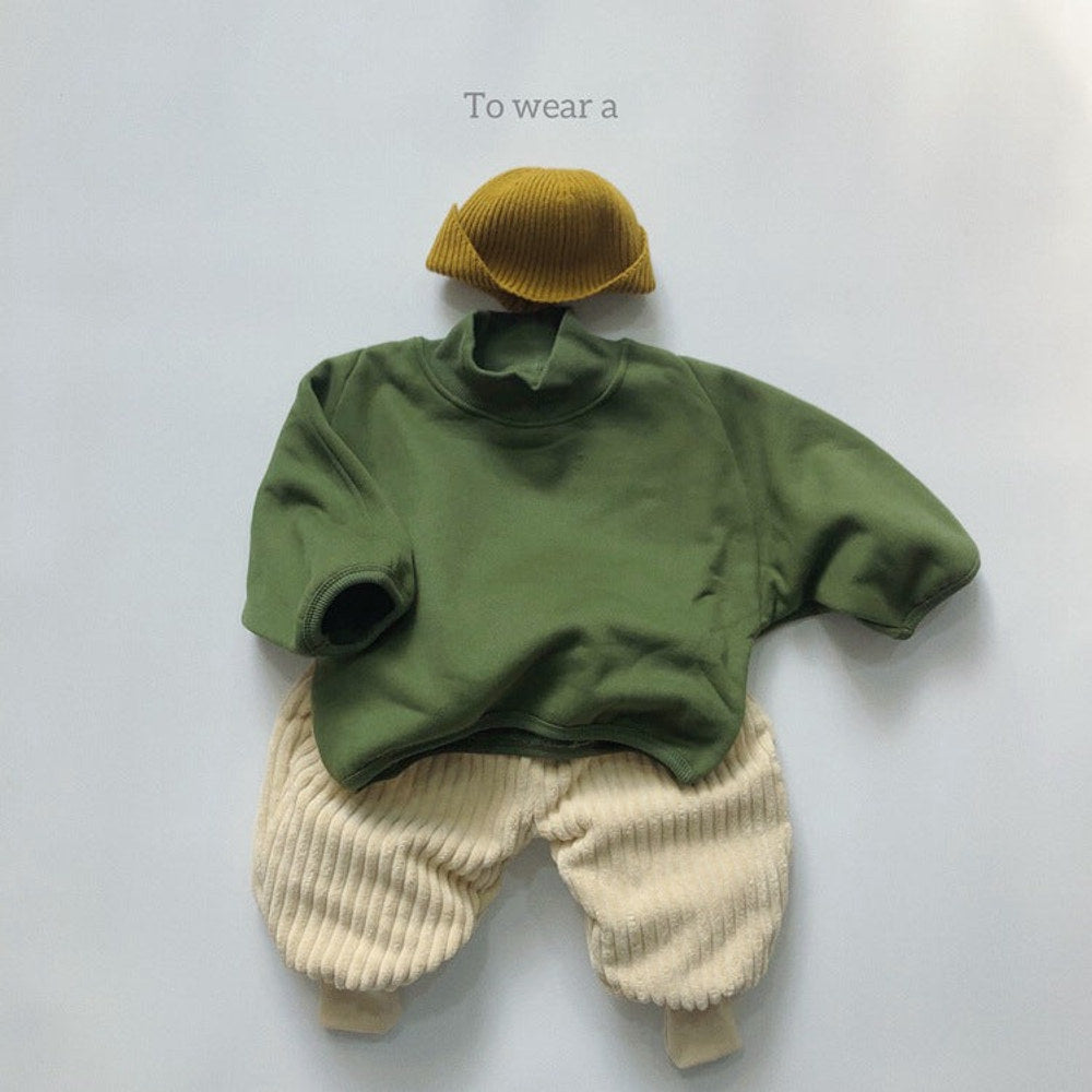 MyKids-USA® Baby Solid Color Corduroy Fabric Thickened Pants