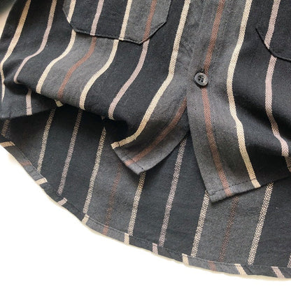 MyKids-USA® Baby Fashion Striped Pattern Lapel Design Single Breasted Shirt