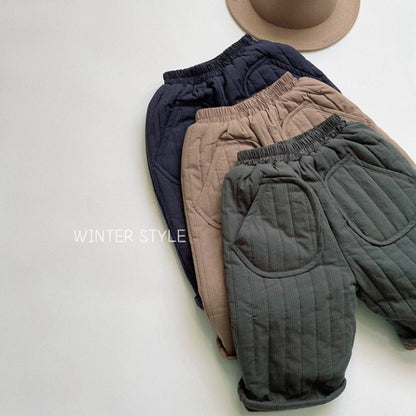 MyKids-USA® Baby Solid Color Cotton Quilted Pants Outfits