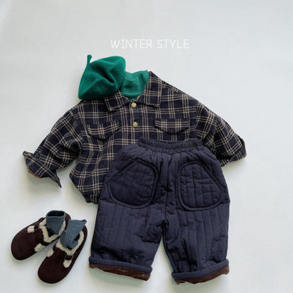 MyKids-USA® Baby Solid Color Cotton Quilted Pants Outfits