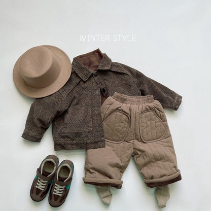 MyKids-USA® Baby Solid Color Cotton Quilted Pants Outfits