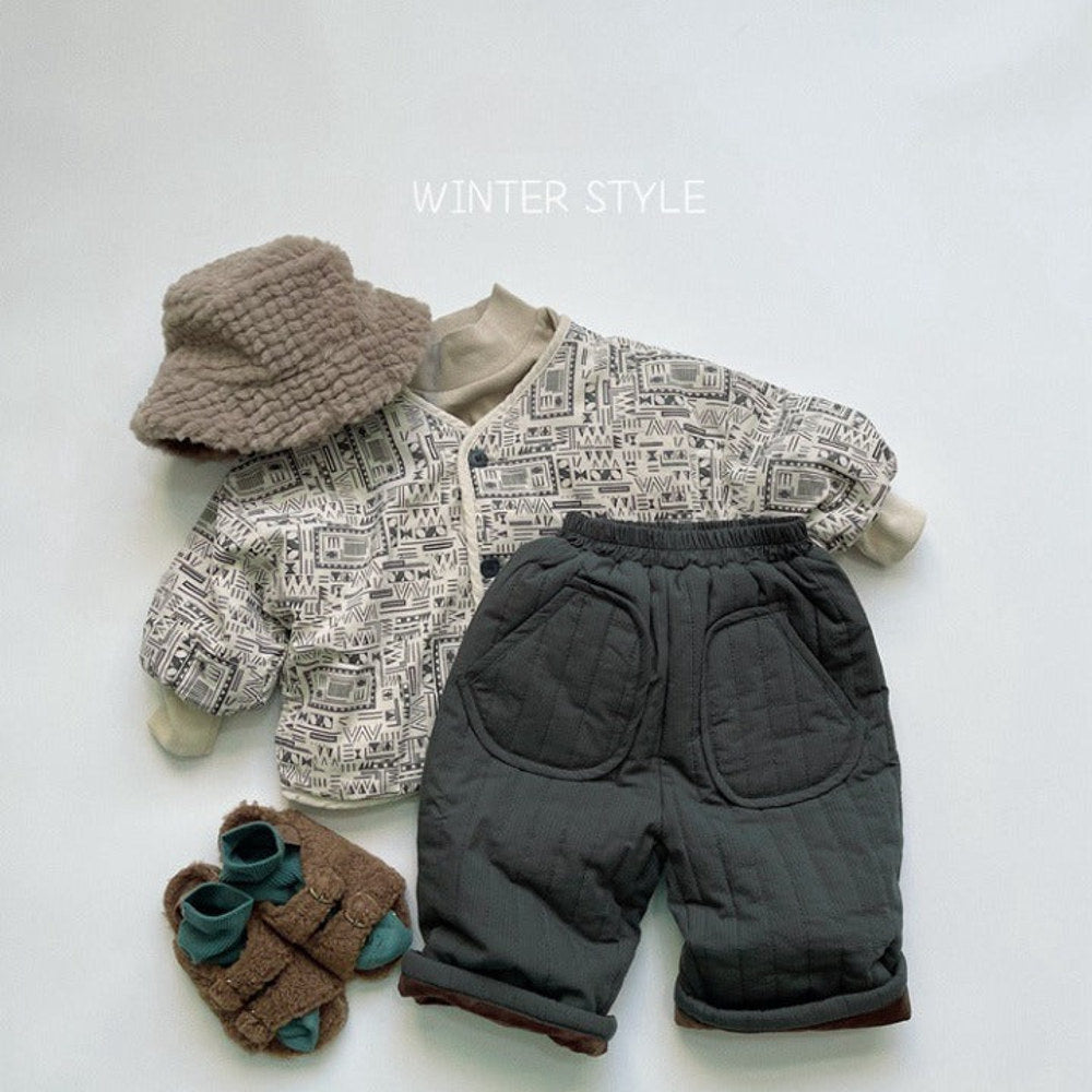 MyKids-USA® Baby Solid Color Cotton Quilted Pants Outfits