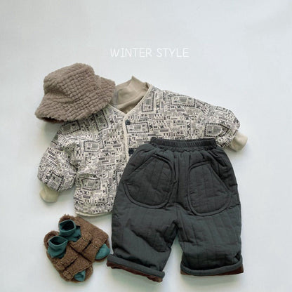 MyKids-USA® Baby Solid Color Cotton Quilted Pants Outfits