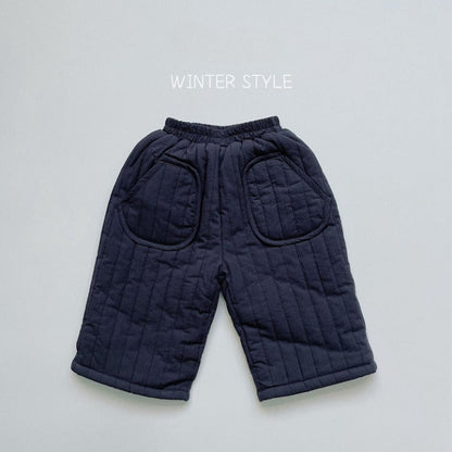 MyKids-USA® Baby Solid Color Cotton Quilted Pants Outfits
