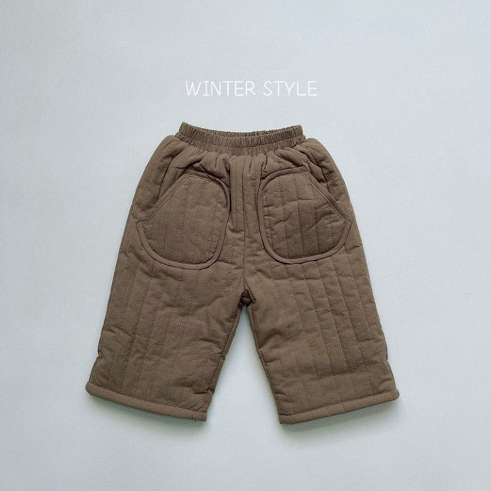 MyKids-USA® Baby Solid Color Cotton Quilted Pants Outfits