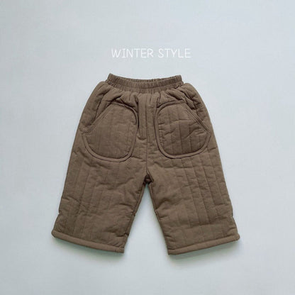 MyKids-USA® Baby Solid Color Cotton Quilted Pants Outfits