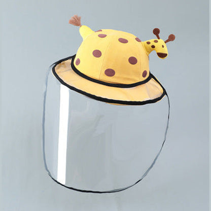 MyKids-USA® Baby Solid Color Animal Print Design Sunshade Bucket Hats