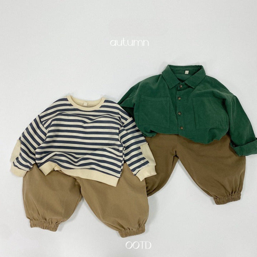 MyKids-USA® Baby Solid Color Basic Style Loose Comfy And Unisex Pants
