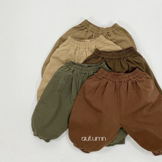 MyKids-USA® Baby Solid Color Basic Style Loose Comfy And Unisex Pants