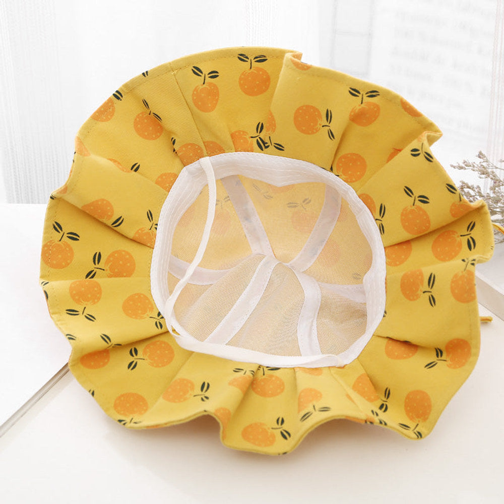 MyKids-USA® Baby Girl Floral Print Adjustable Design Sunshade Bucket Hats
