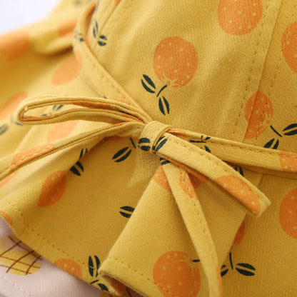 MyKids-USA® Baby Girl Floral Print Adjustable Design Sunshade Bucket Hats