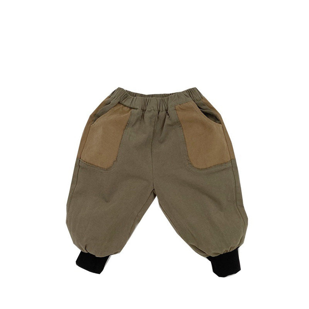 MyKids-USA® Baby Color Matching Pattern Lantern Trousers Casual Style Pants