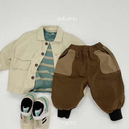 MyKids-USA® Baby Color Matching Pattern Lantern Trousers Casual Style Pants