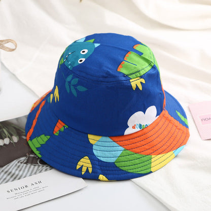 MyKids-USA® Baby Boy Cartoon Animal & Cactus Pattern Sunshade Bowl Hats
