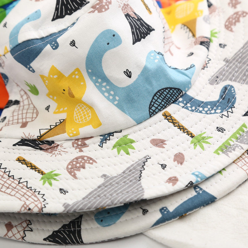 MyKids-USA® Baby Boy Cartoon Animal & Cactus Pattern Sunshade Bowl Hats