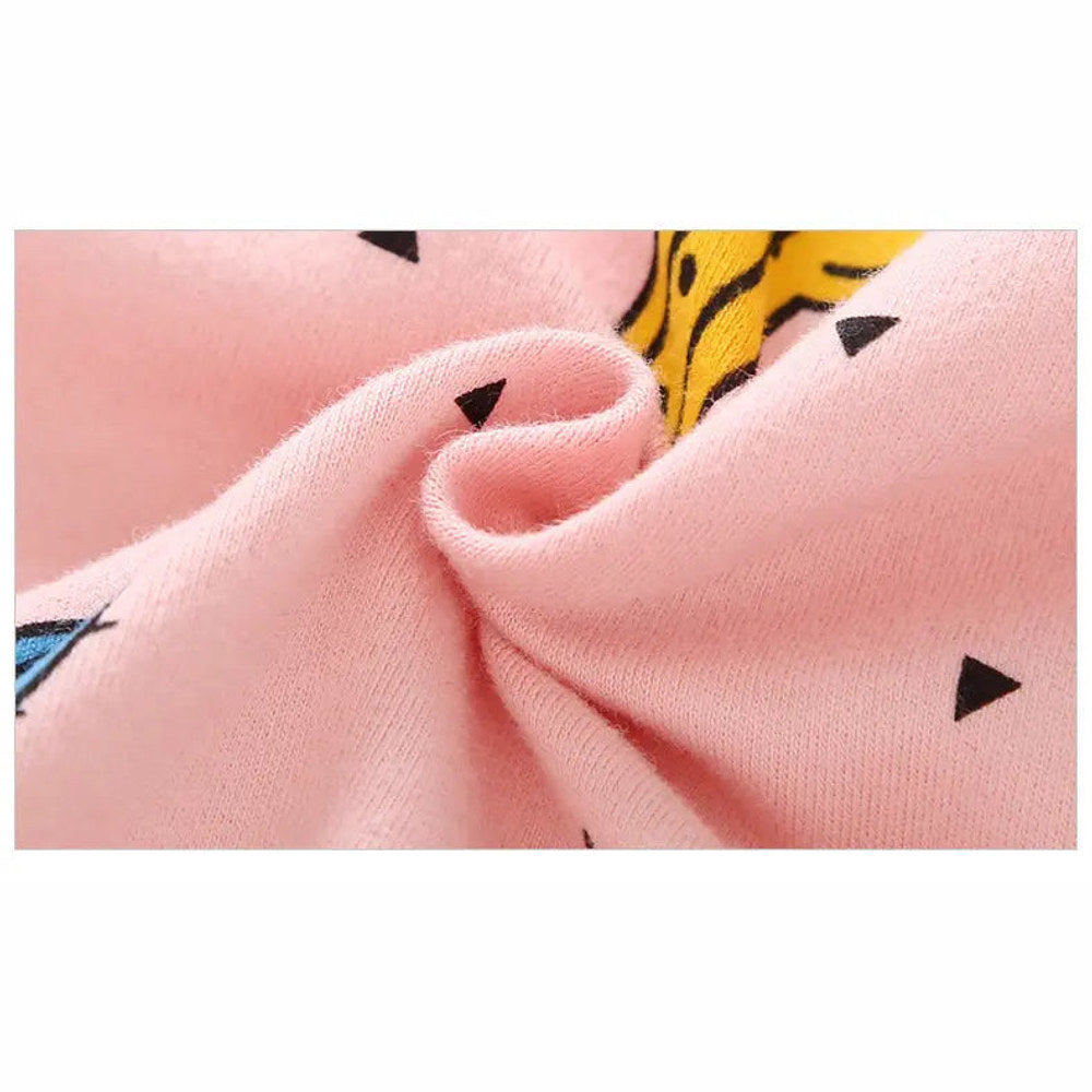 MyKids-USA® Baby Cactus & Dot Pattern Long Sleeves O-Neck Cotton Jumpsuit