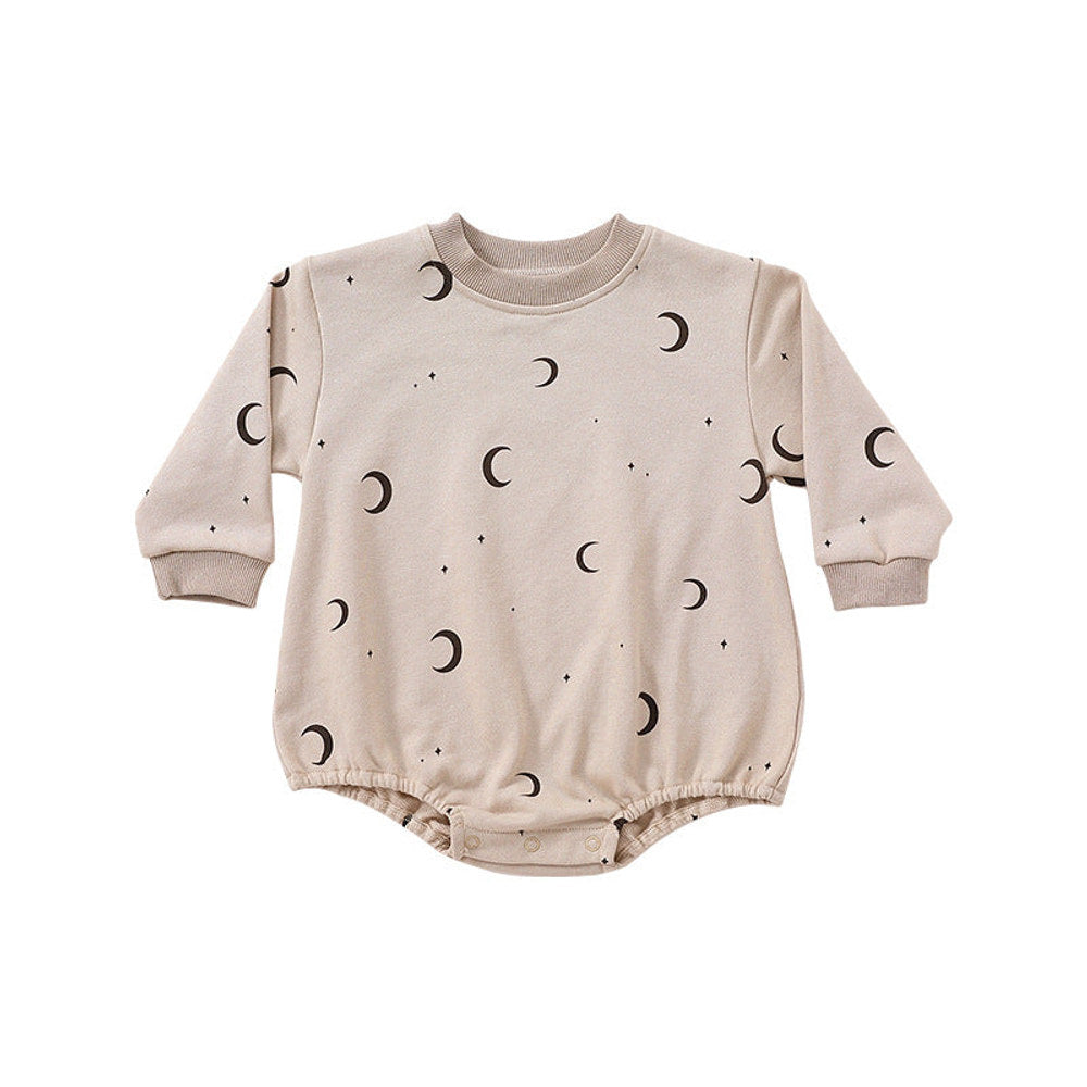 MyKids-USA® Baby Print Pattern Crewneck Long Sleeve Quality Triangle bodysuit
