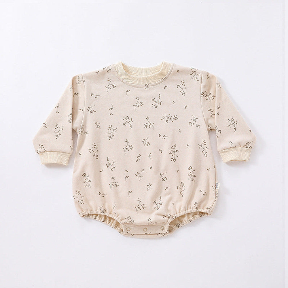 MyKids-USA® Baby Print Pattern Crewneck Long Sleeve Quality Triangle bodysuit