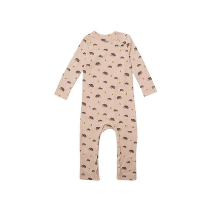 MyKids-USA® Baby Floral Print Pattern Long Sleeve Comfy Cotton Jumpsuit
