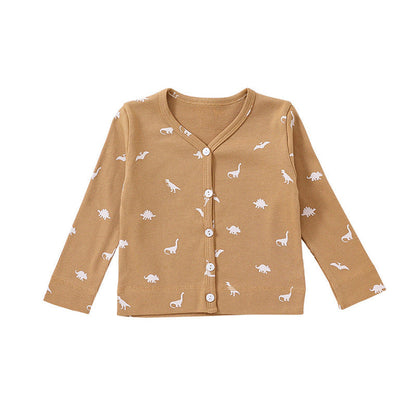 MyKids-USA® Baby Boy And Girl Print Pattern Western Style Quality Cardigan