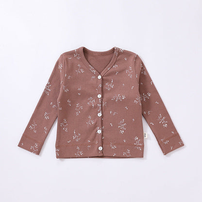 MyKids-USA® Baby Boy And Girl Print Pattern Western Style Quality Cardigan