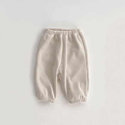 MyKids-USA® Baby Solid Color Fleece Thermal Lantern Pants