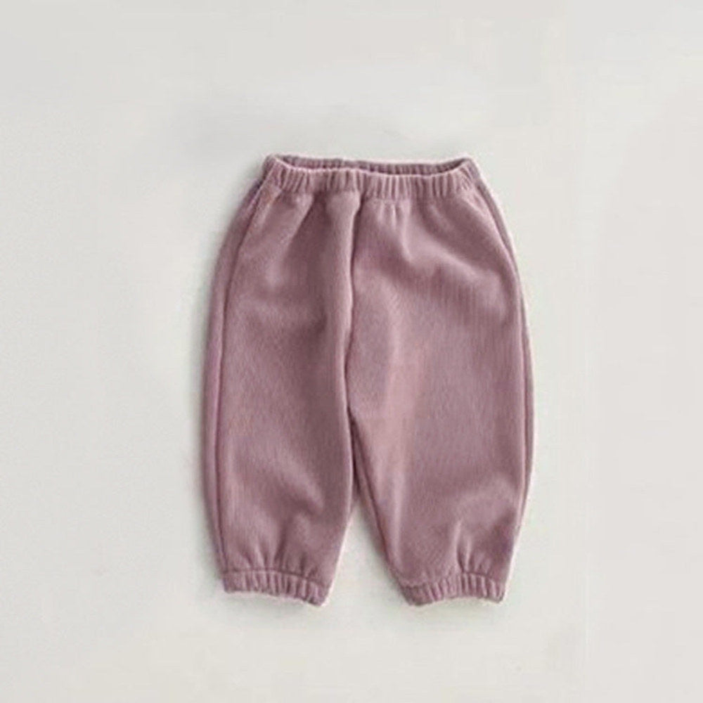 MyKids-USA® Baby Solid Color Fleece Thermal Lantern Pants