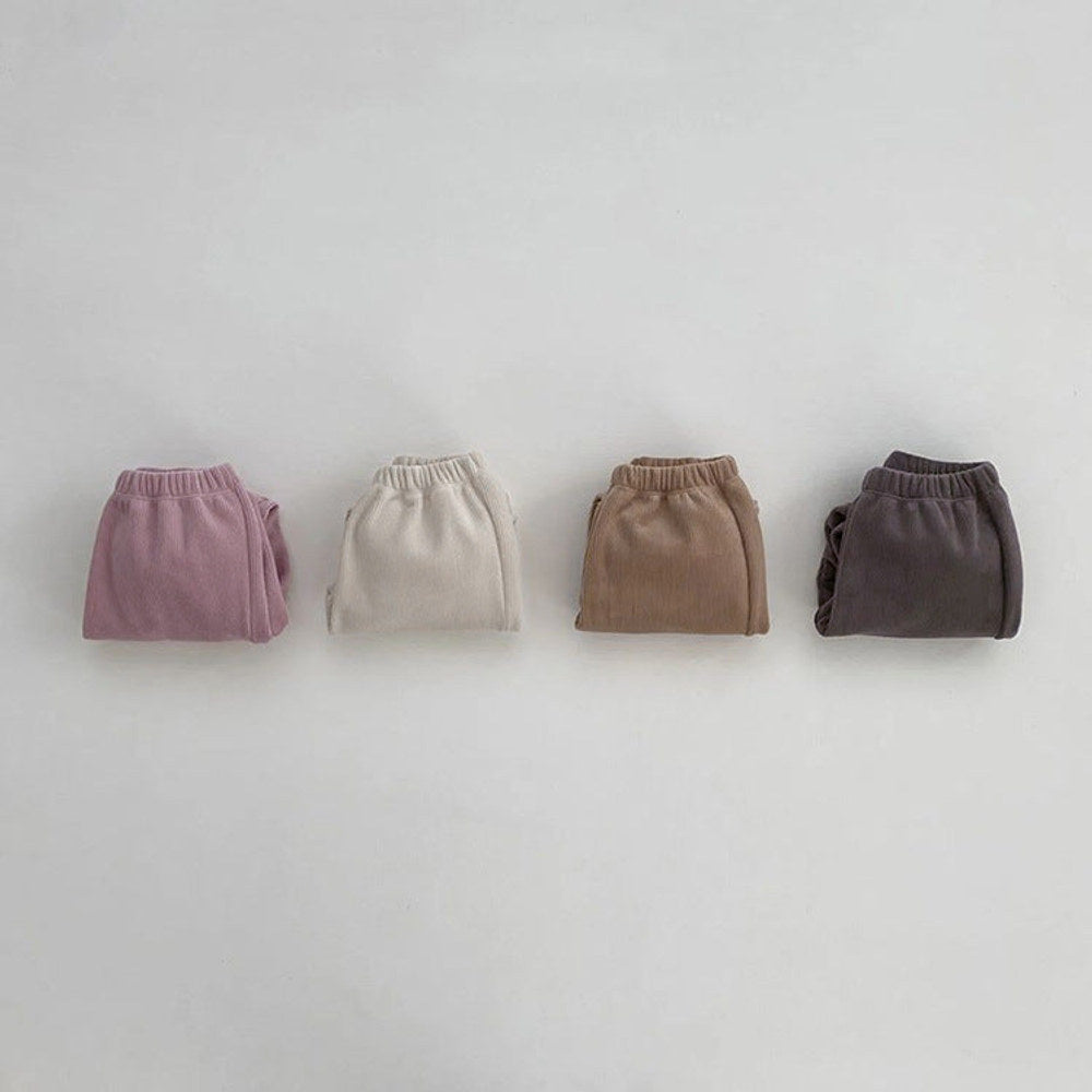 MyKids-USA® Baby Solid Color Fleece Thermal Lantern Pants
