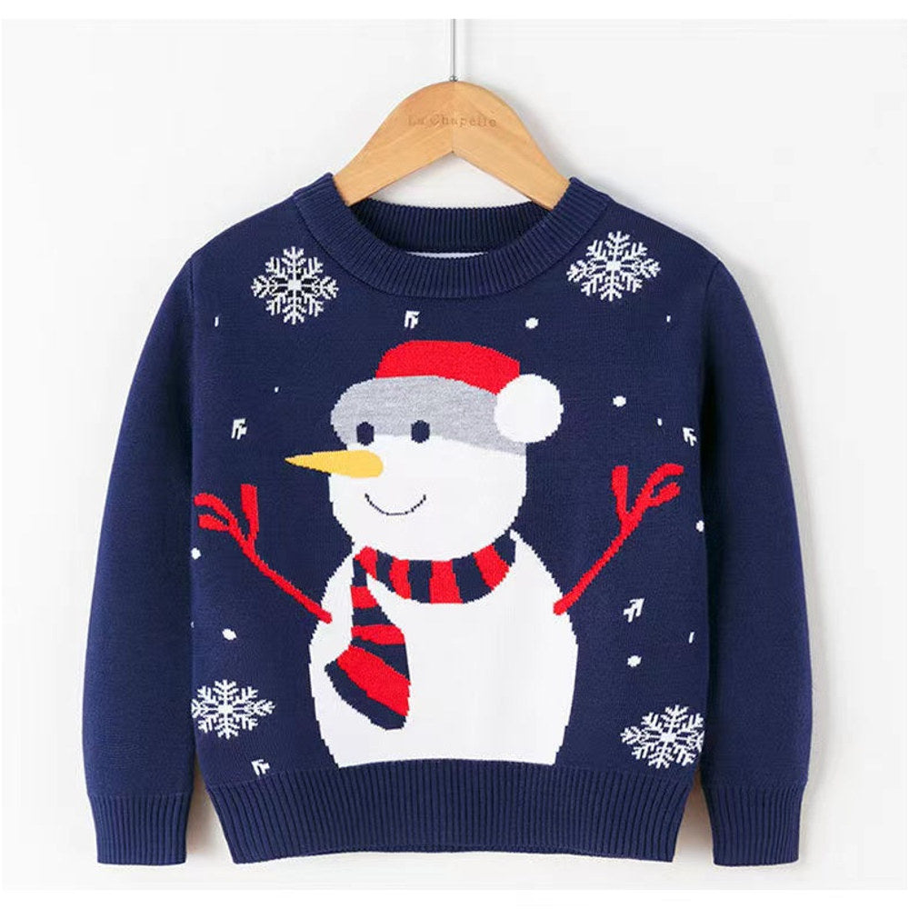 MyKids-USA® Kids Unisex Snowman Pattern Knitwear