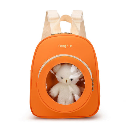 MyKids-USA® Baby Cute Transparent Window Kindergarten School Bag