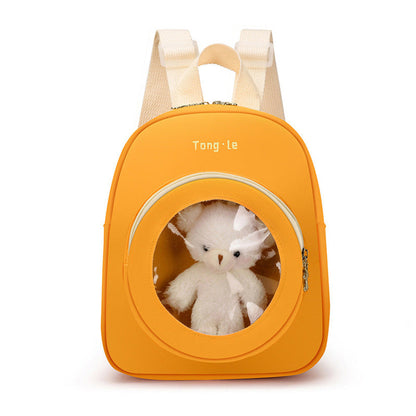 MyKids-USA® Baby Cute Transparent Window Kindergarten School Bag