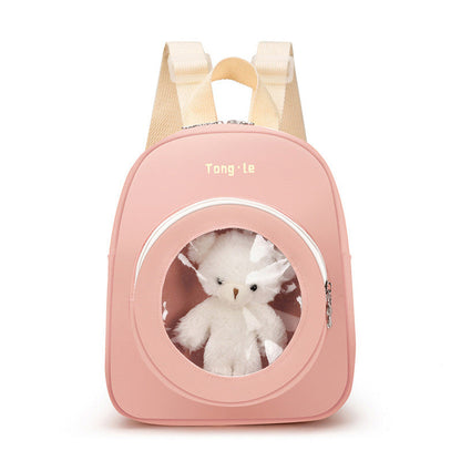MyKids-USA® Baby Cute Transparent Window Kindergarten School Bag