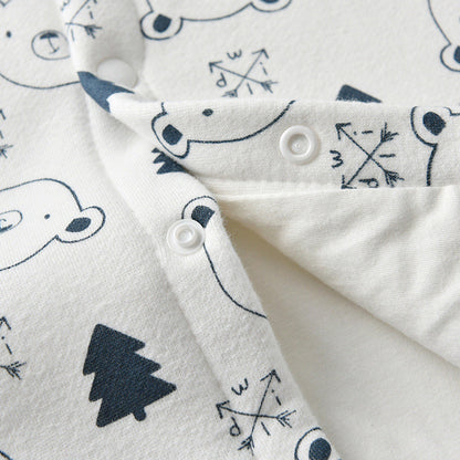 MyKids-USA® Baby Cartoon Bear Print Pattern Thickened Cape Cute Shawl