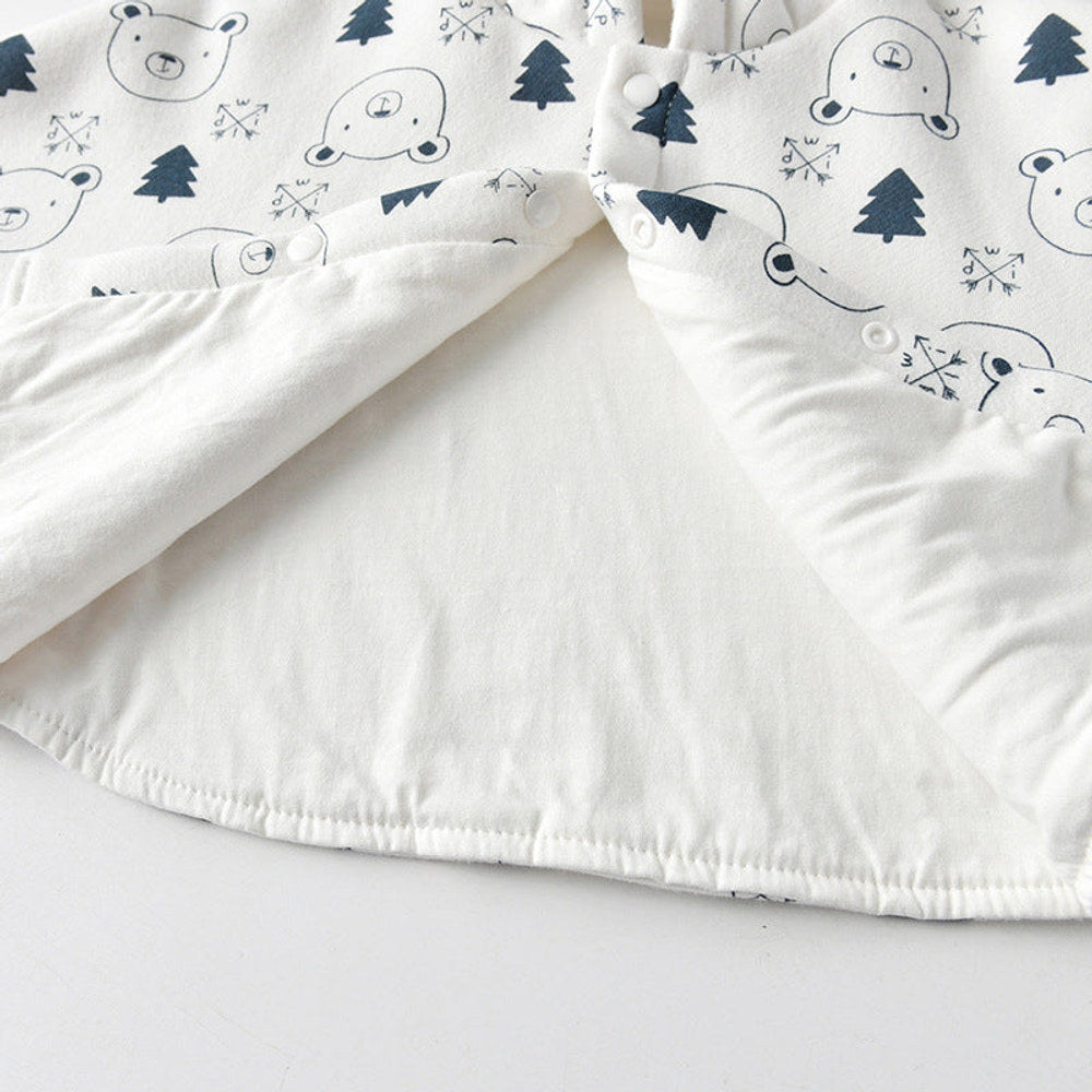MyKids-USA® Baby Cartoon Bear Print Pattern Thickened Cape Cute Shawl
