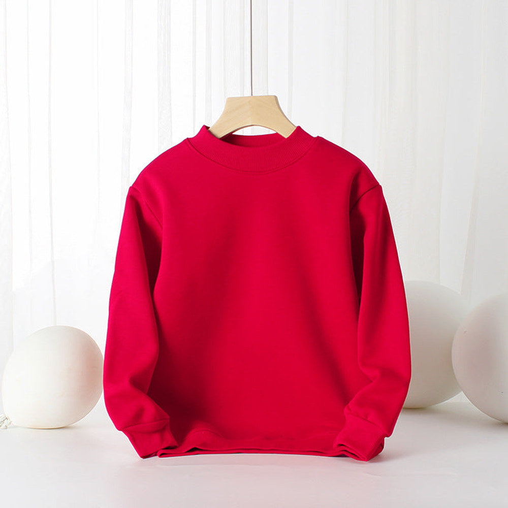 MyKids-USA® Baby Solid Color Thickened Autumn Basic Hoodies