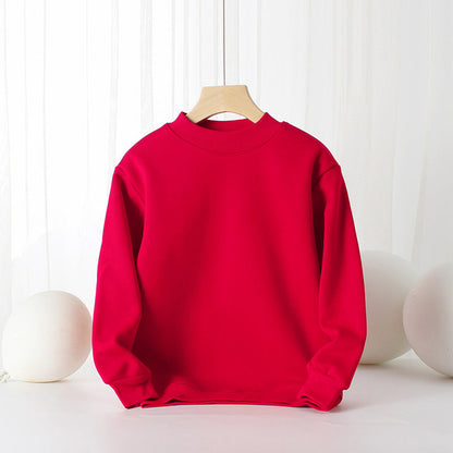 MyKids-USA® Baby Solid Color Thickened Autumn Basic Hoodies