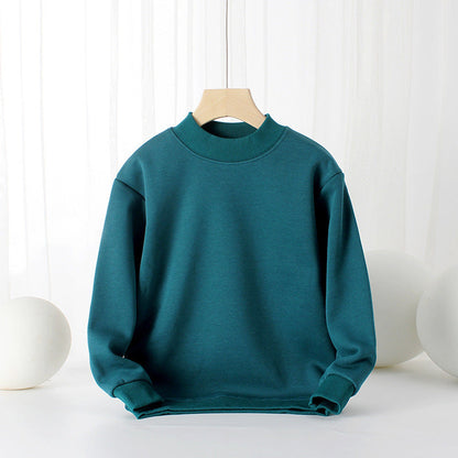 MyKids-USA® Baby Solid Color Thickened Autumn Basic Hoodies