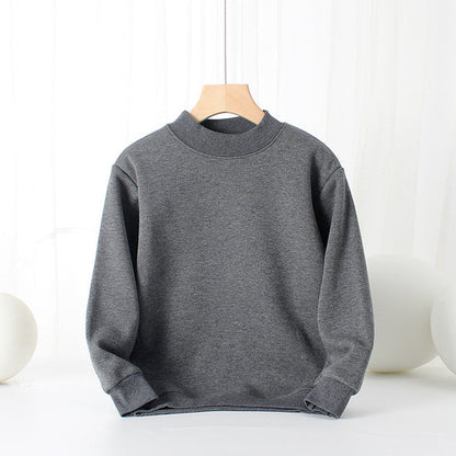 MyKids-USA® Baby Solid Color Thickened Autumn Basic Hoodies