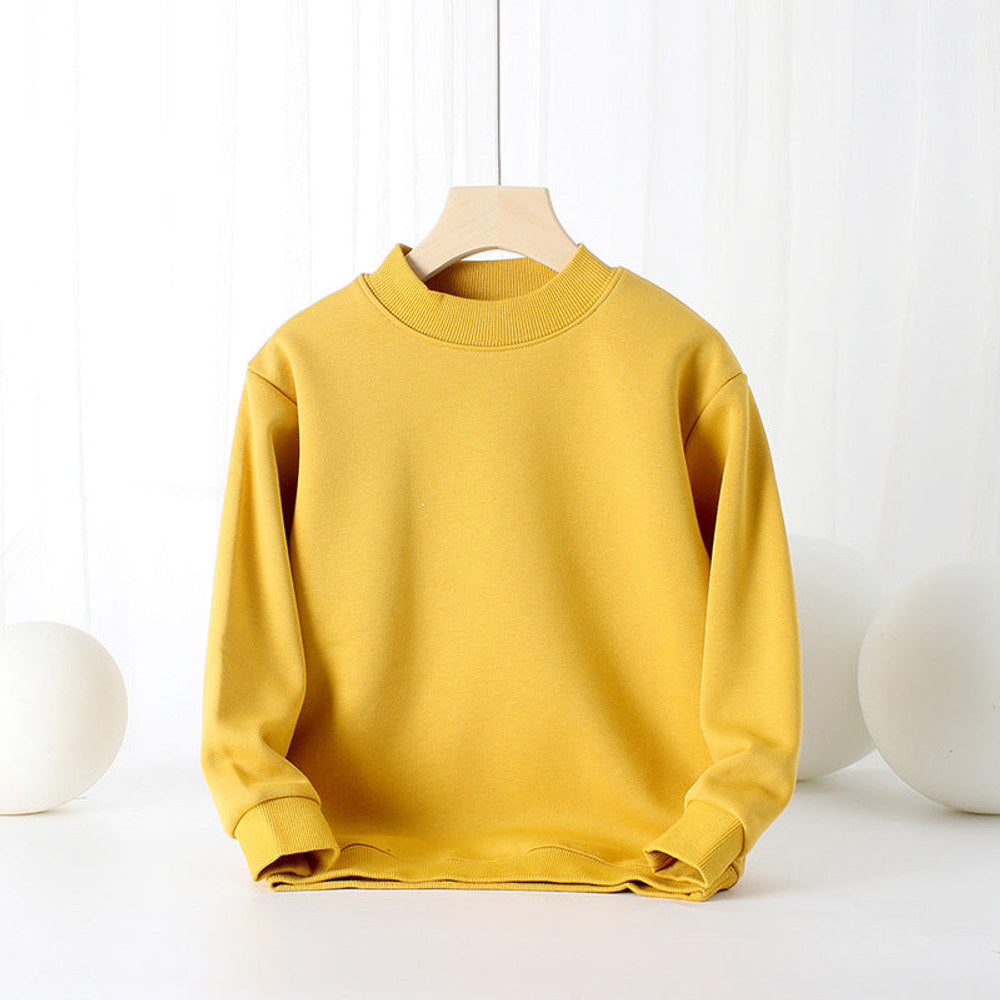 MyKids-USA® Baby Solid Color Thickened Autumn Basic Hoodies