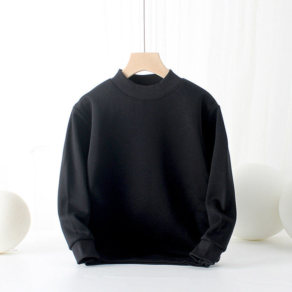 MyKids-USA® Baby Solid Color Thickened Autumn Basic Hoodies