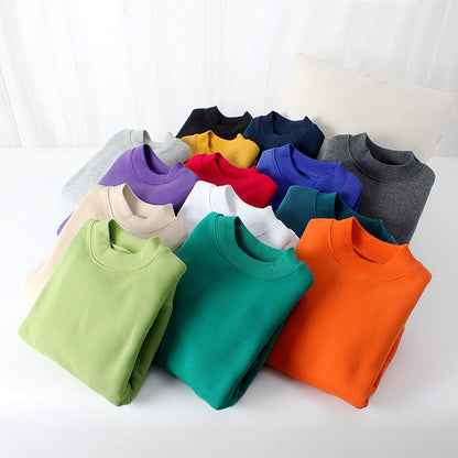 MyKids-USA® Baby Solid Color Thickened Autumn Basic Hoodies