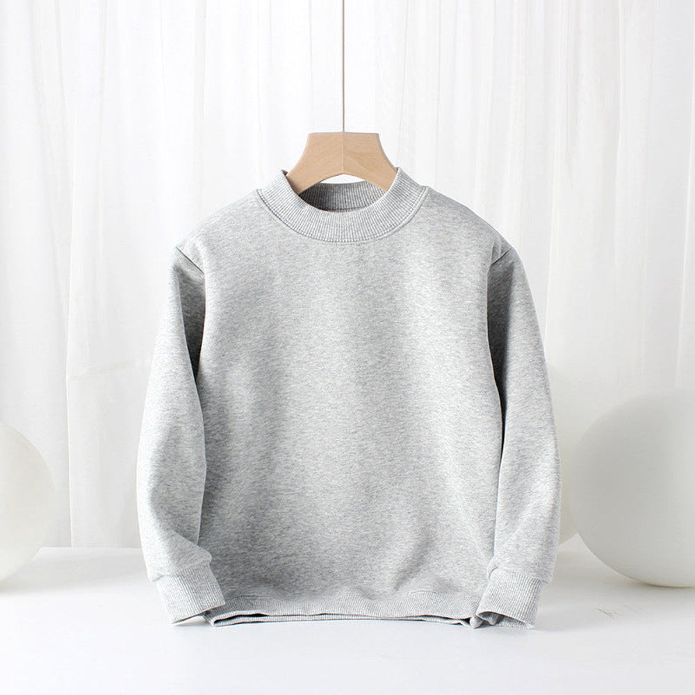 MyKids-USA® Baby Solid Color Thickened Autumn Basic Hoodies