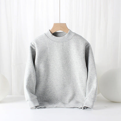MyKids-USA® Baby Solid Color Thickened Autumn Basic Hoodies