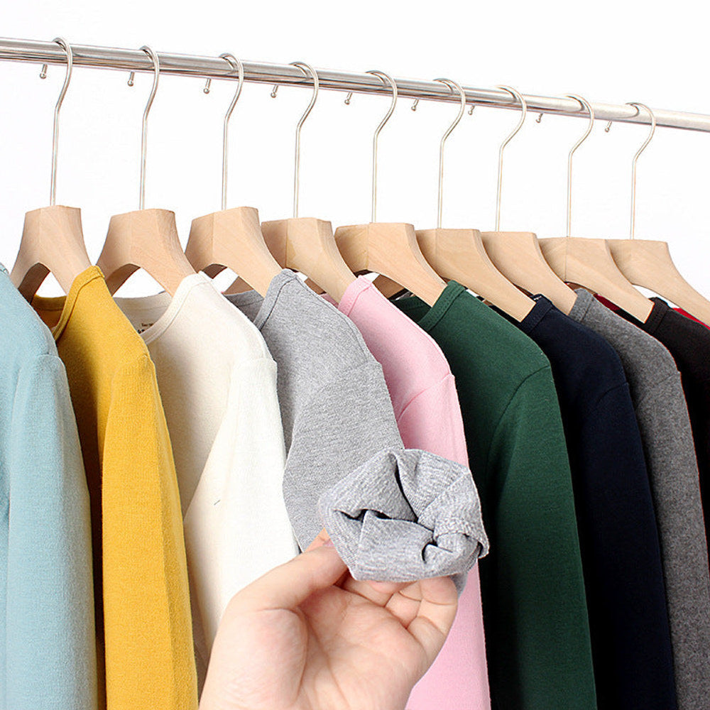 MyKids-USA® Baby Solid Color Pullover Cotton Crewneck Long Sleeve Basic Tops